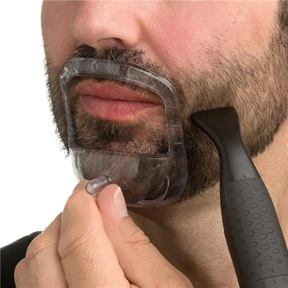 Shaving Template for Men‎ with 5 Different Sizes, Beard Guide Shaper with Comb